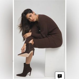 Good American Brown Ankle Boots